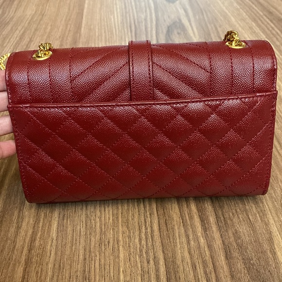 A114- π― % authentic Small YSL Envelope Shoulder bag - Picture 7 of 17